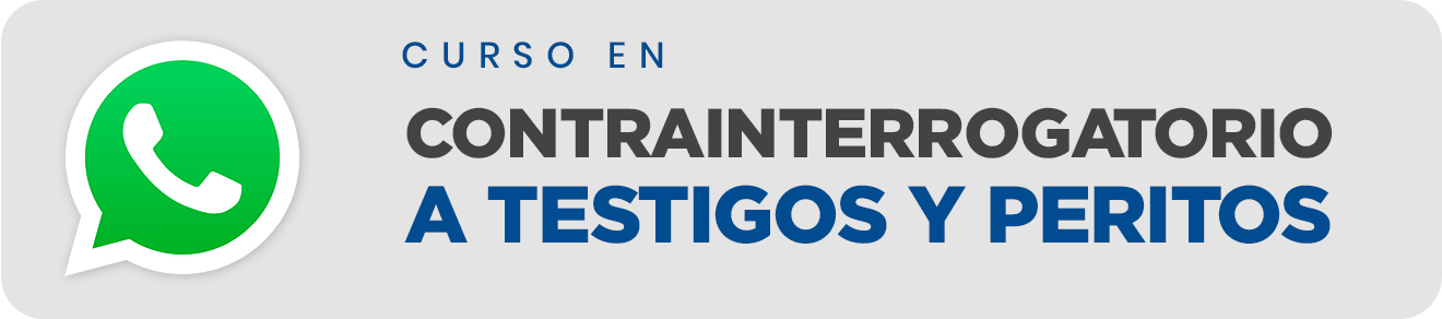 CURSO EN CONTRAINTERROGATORIO A TESTIGOS Y PERITOS