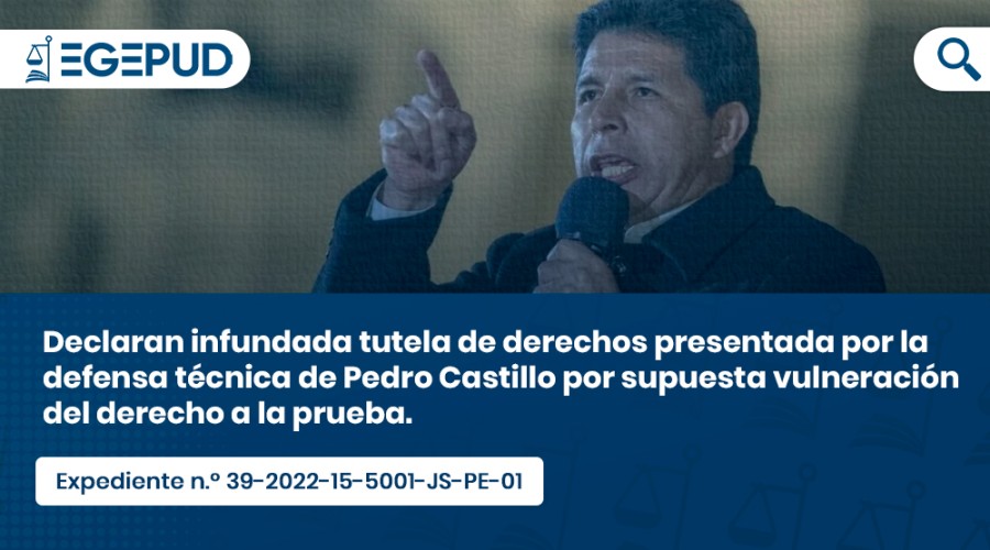 Declaran Infundada Tutela De Derechos Presentada Por La Defensa Técnica ...