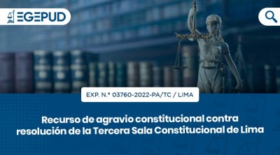 Recurso de agravio constitucional contra resolución de la Tercera Sala Constitucional de Lima